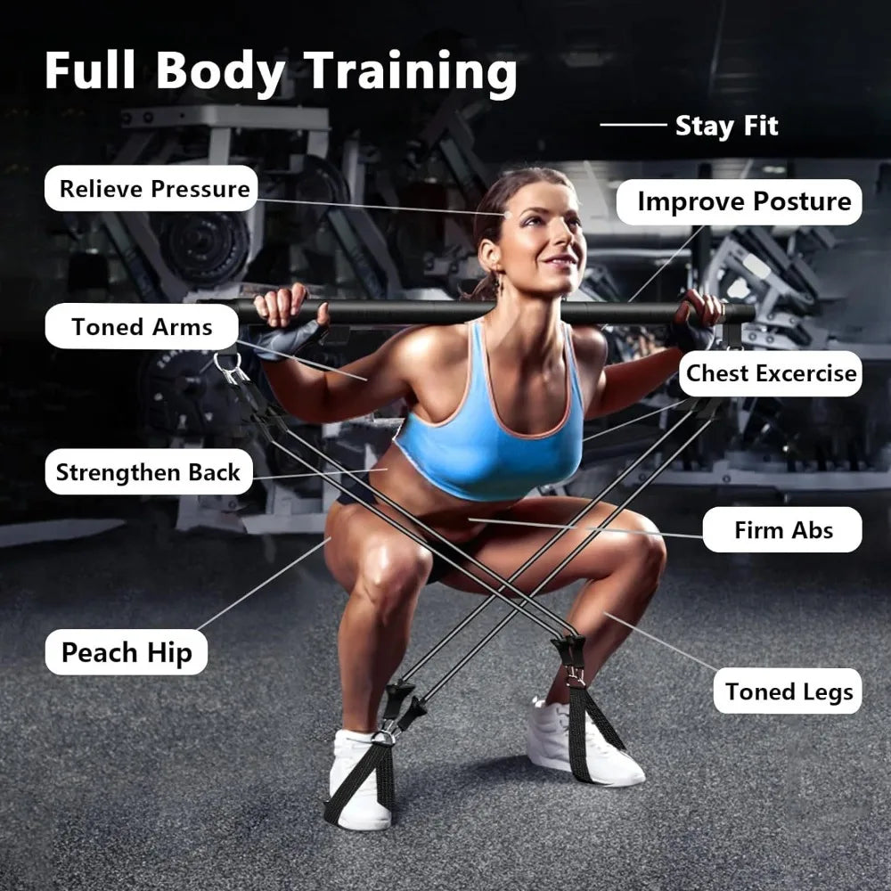 Resistance Bands Set with Fitness Bar