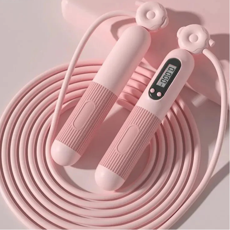 Adjustable Jump Rope W/ counting timer