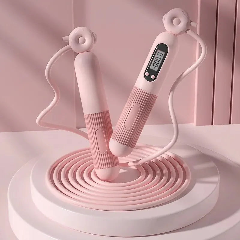 Adjustable Jump Rope W/ counting timer